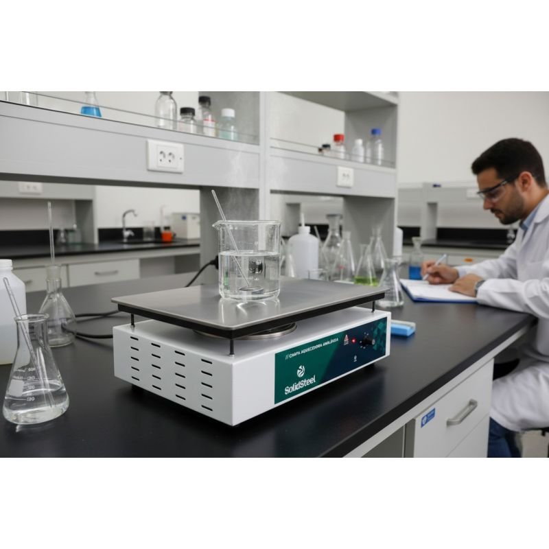 CHAPA AQUECEDORA ANALOGICA ALUMINIO 15 X 30 X 40 MM 300C 1100 watts