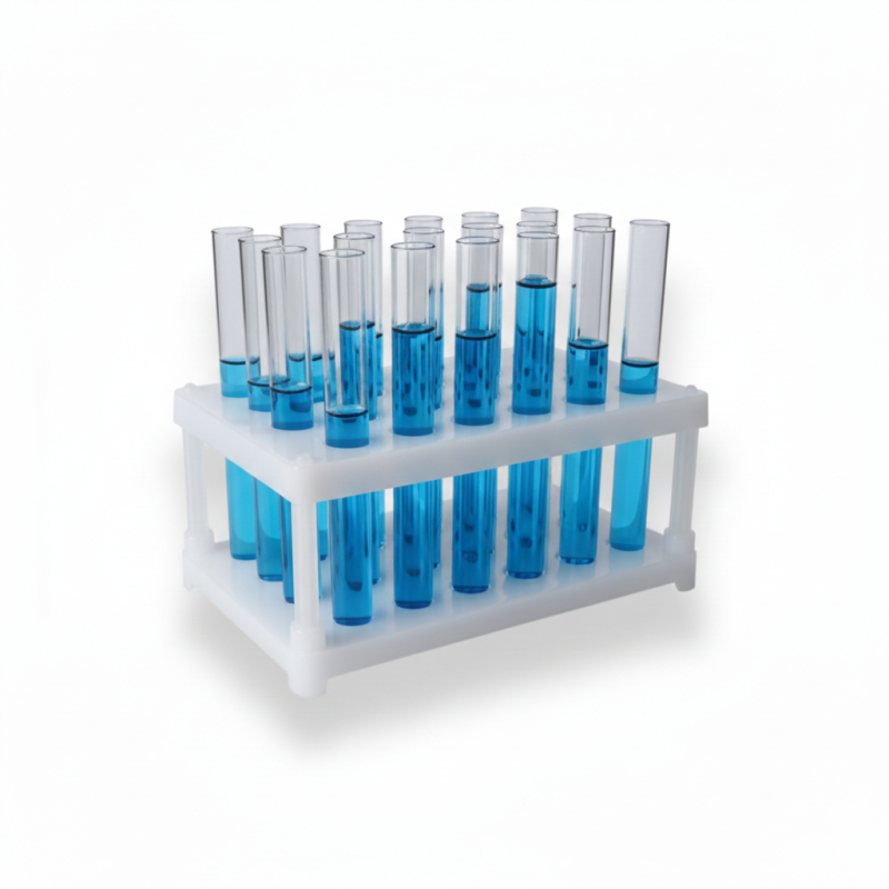 ESTANTE DE PLASTICO ( PP ) 24 TUBOS 16MM