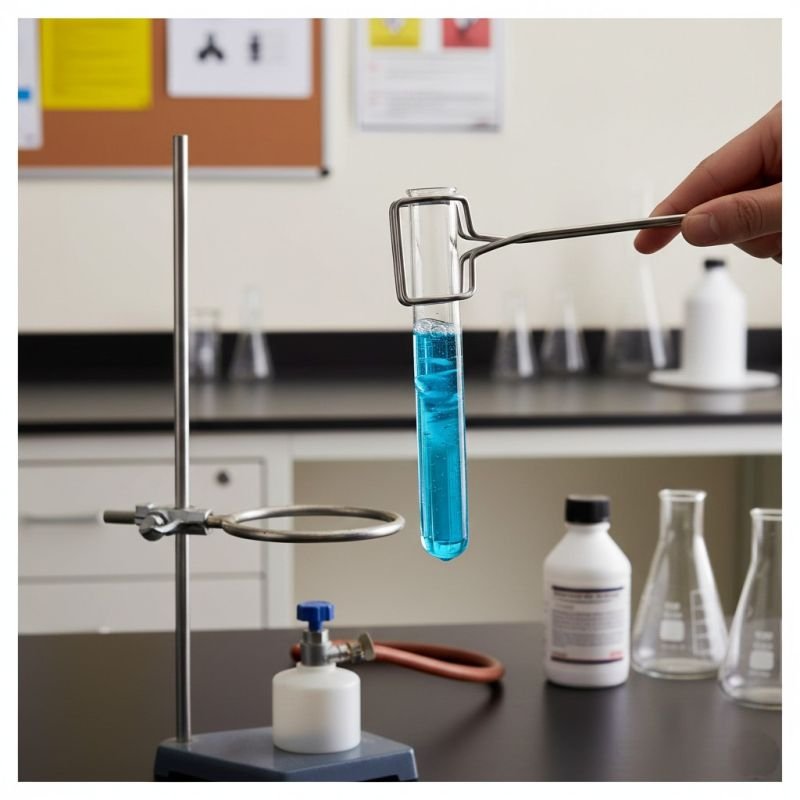 PINCA METALICA P/ TUBOS DE ENSAIO INOX 3 MM 18 CM